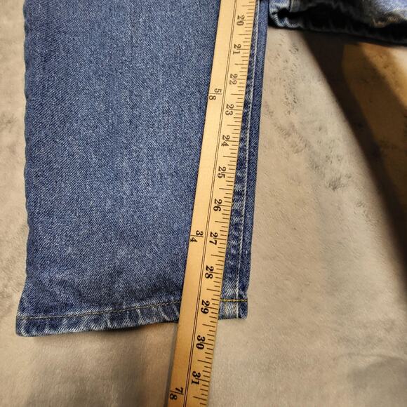 Lee Jeans Womans 20W Blue Denim Relaxed Fit Classic Tapered Leg Casual Pants - Picture 8 of 12